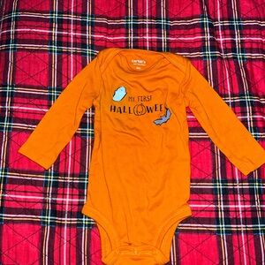 Carter's Orange Halloween Bodysuit